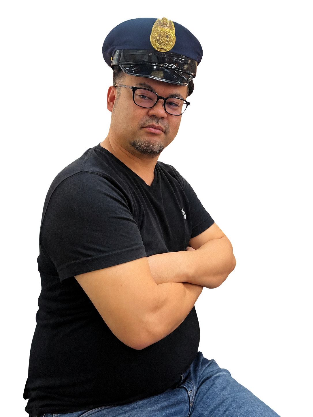 警察官姿の男性